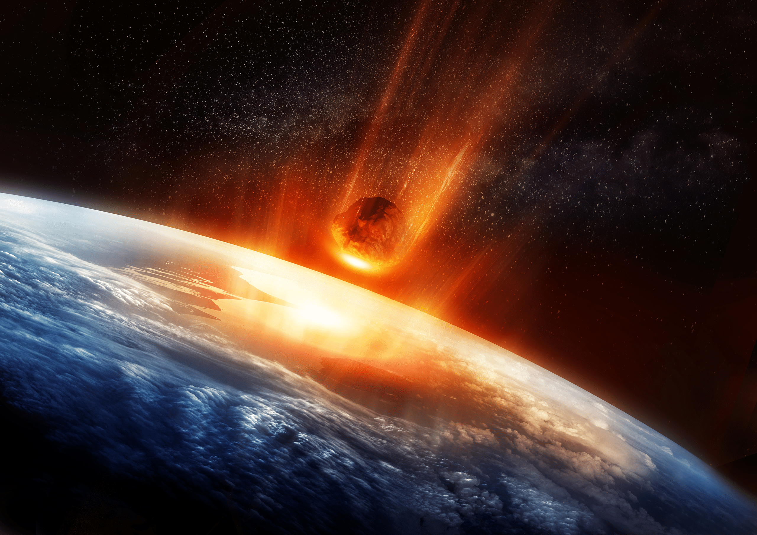 Asteroid Impact - Artistic representation Shutterstock